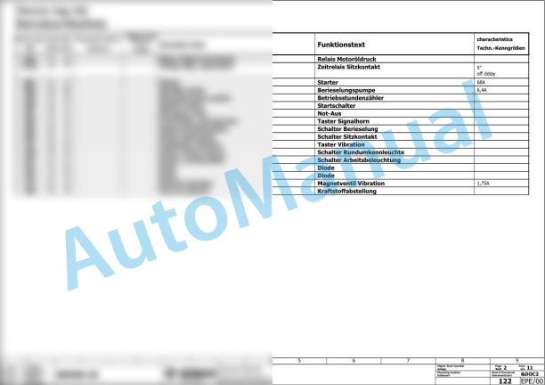Bomag BW 900-50 Tandem Vibratory Rollers Electric Schematics Diagram 961834651001 - 961834659999-3