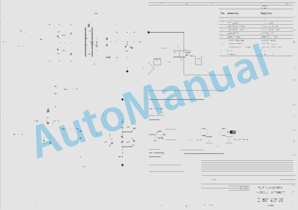 Bomag BW 900 AD Tandem Vibratory Rollers Electric, Hydraulic Schematics Diagram 101831001001 - 101831009999