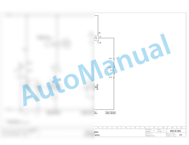 Bomag BW 900 AD Tandem Vibratory Rollers Electric, Hydraulic Schematics Diagram 101831001001 - 101831009999-3
