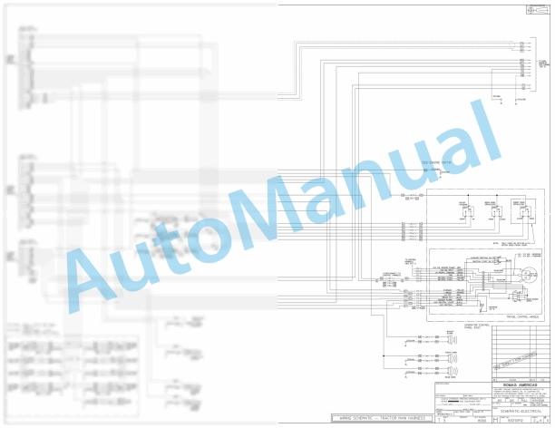 Bomag RS 360 Tier 3 Soil Stabilizer - Asphalt Recycler Electric, Hydraulic Schematics Diagram 101596031001 - 101596039999-2