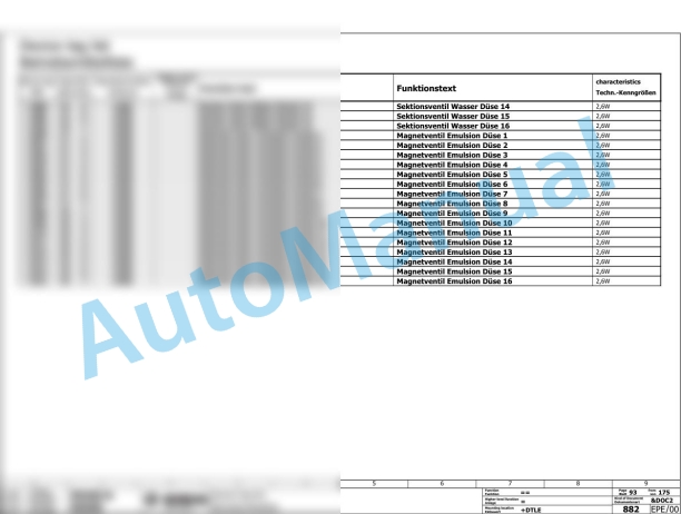 Bomag RS 460 Tier 3A Soil Stabilizer - Asphalt Recycler Electric, Hydraulic Schematics Diagram 101590151011 - 101590159999-2