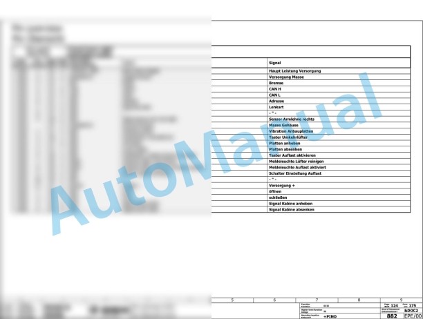 Bomag RS 460 Tier 3A Soil Stabilizer - Asphalt Recycler Electric, Hydraulic Schematics Diagram 101590151011 - 101590159999-3