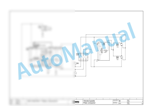 Bomag VARIOCONTROL - Single Drum Vibratory Rollers Hydraulic Schematics Diagram 101582131006 - 101582131006-2