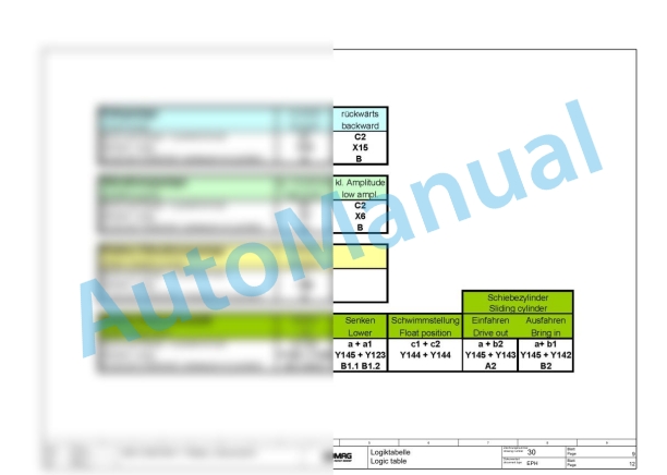 Bomag VARIOCONTROL - Single Drum Vibratory Rollers Hydraulic Schematics Diagram 101582131006 - 101582131006-3