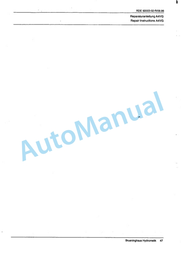 Bomag BC 570 RB, BC 670 RB Sanitary Landfill Compactor Repair Instructions 00819147-5
