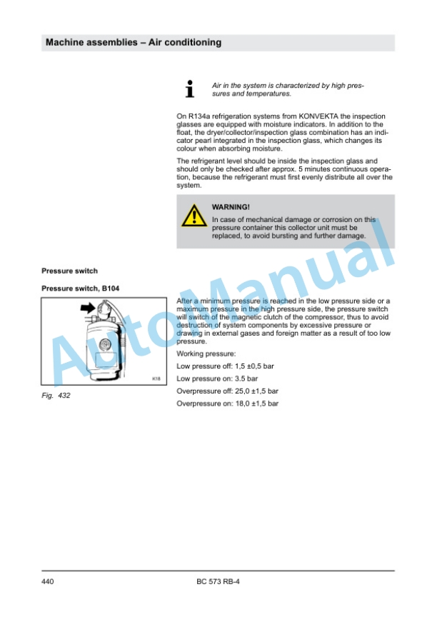 Alternative view of Bomag BC 573 RB-4 Refuse Compactor Service Manual 00840050