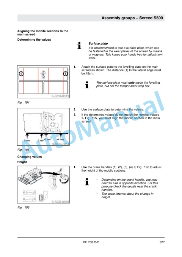 Bomag BF 700 C-2 Asphalt Paver Service Manual 00840020-2