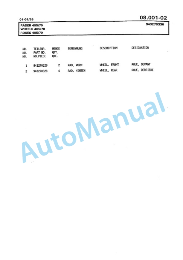 Bomag BG 110TA Motor Grader Spare Parts Catalogue 00811221-2