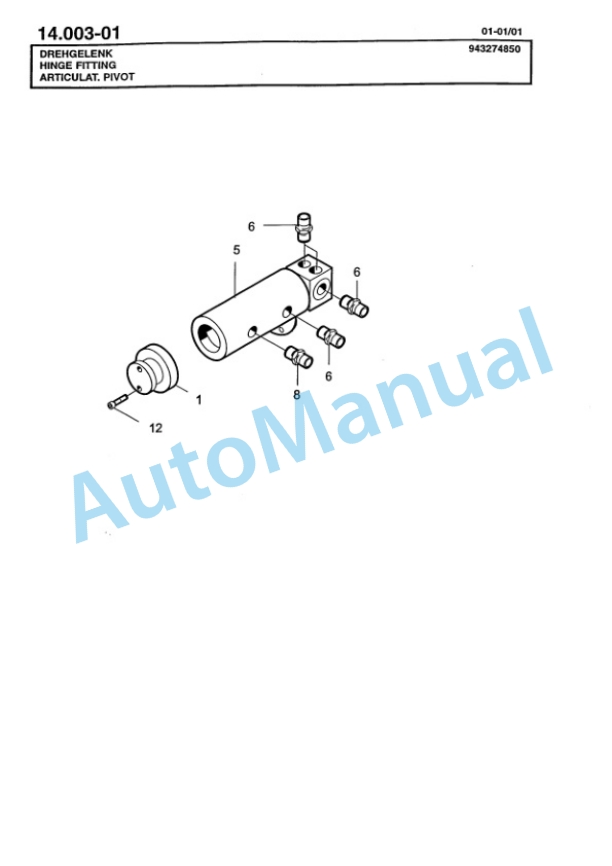 Bomag BG 160T Motor Grader Spare Parts Catalogue 00811233-5