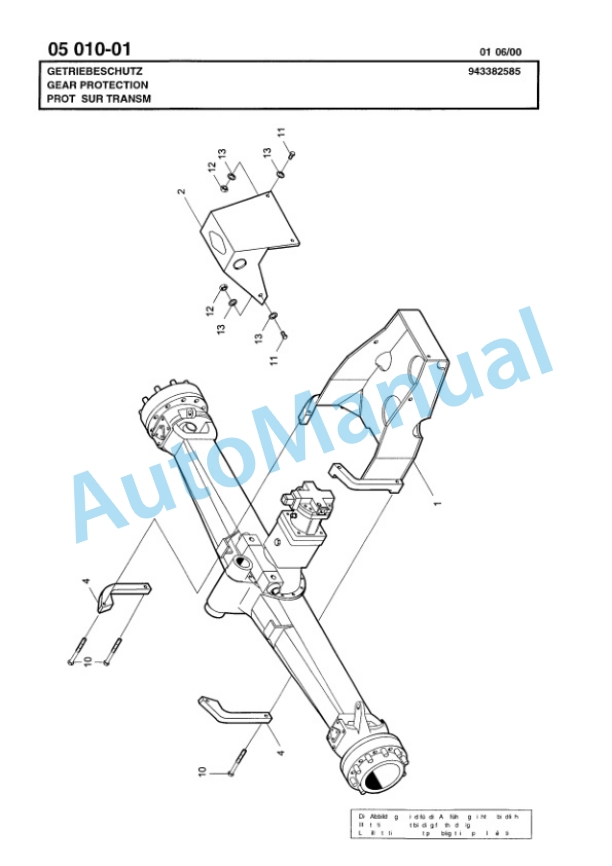 Bomag BG 160TA Motor Grader Spare Parts Catalogue 00811213-2