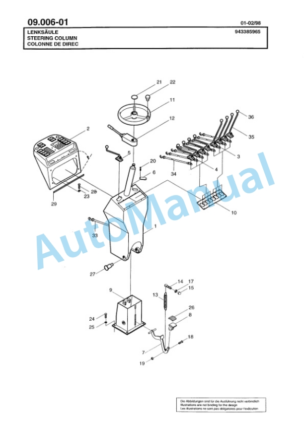Bomag BG 160TA Motor Grader Spare Parts Catalogue 00811228-3