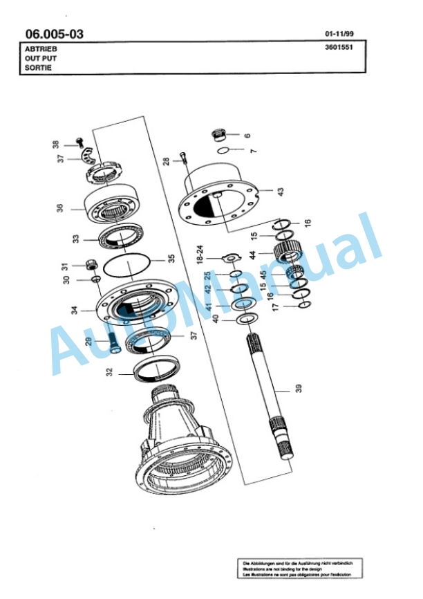 Bomag BG 190TA Motor Grader Spare Parts Catalogue 00811227-2