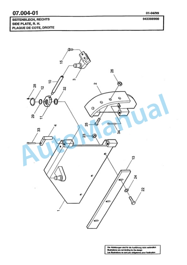 Bomag BG 190TA Motor Grader Spare Parts Catalogue 00811229-2