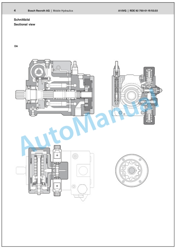 Alternative view of Bomag BM 1000-30-2 to BM 1300-30-2-PB Cold Milling Machine Service Manual 00891761