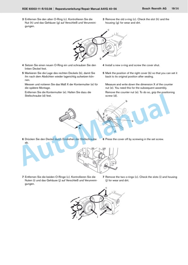 Alternative view of Bomag BM 1000-30 Service Manual 00840200