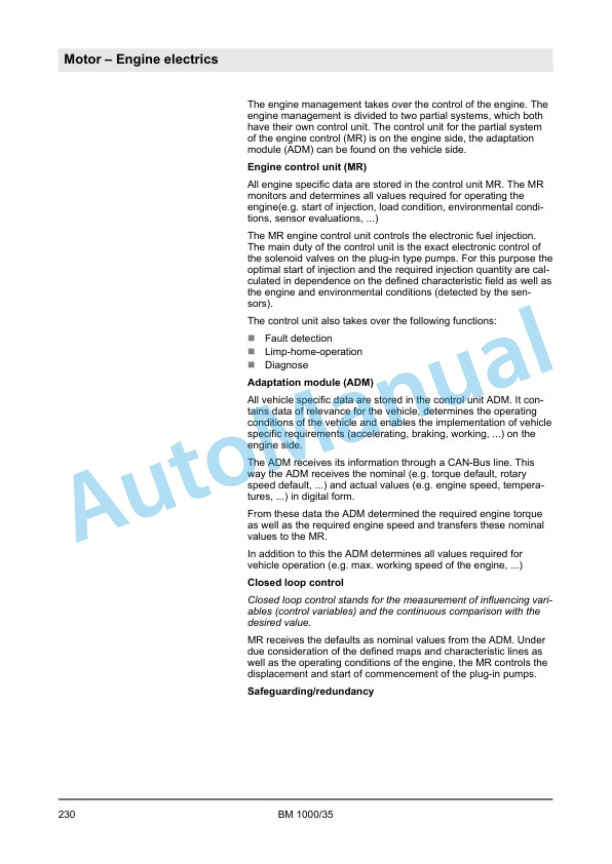 Alternative view of Bomag BM 1000-35 Cold Planer Service Manual 00840032
