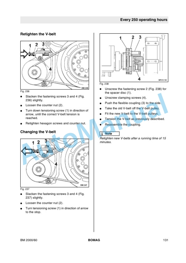 Bomag BM 2000-60 Cold Milling Machine Operating and Maintenance Instructions 00806061-4