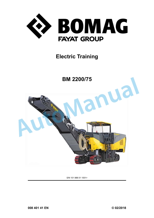 Bomag BM 2200-75 Electric Training 00840141