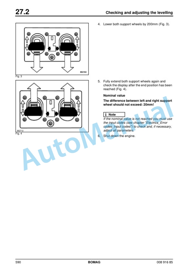 Alternative view of Bomag BM 500-15, BM 600-15 Compact Milling Machine Service Manual 00891685