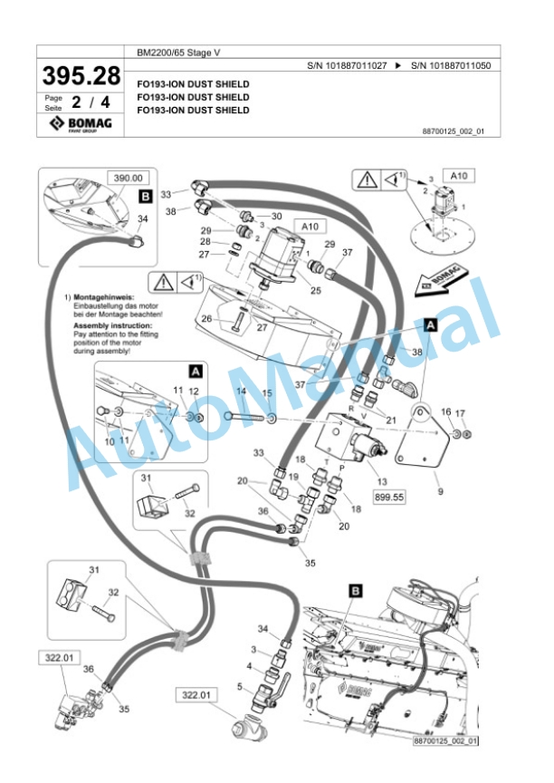 Bomag BM2200-65 Stage V Cold Milling Planer Spare Parts Catalogue 00826469-5