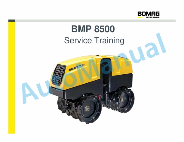 Bomag BMP 8500 Service Training