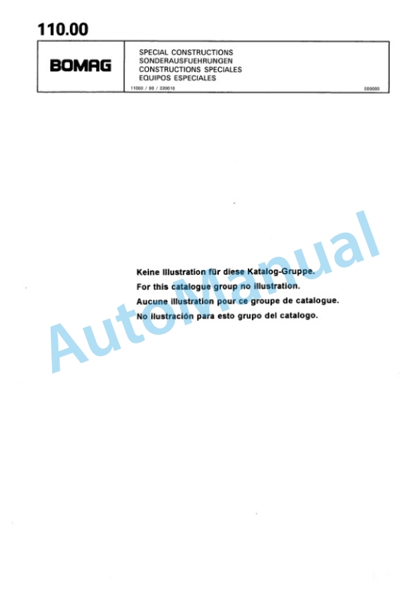 Bomag BP 10-36, BP 15-45 Vibratory Plate Compactor Spare Parts Catalogue 00811815-5