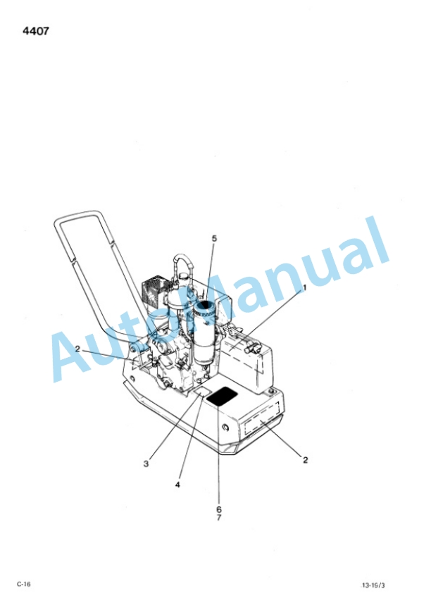 Bomag BP 13-29, BP 13-48, BP 19-48, BP 19-75 Vibration Plates Spare Parts Catalogue 00811800 GE-2