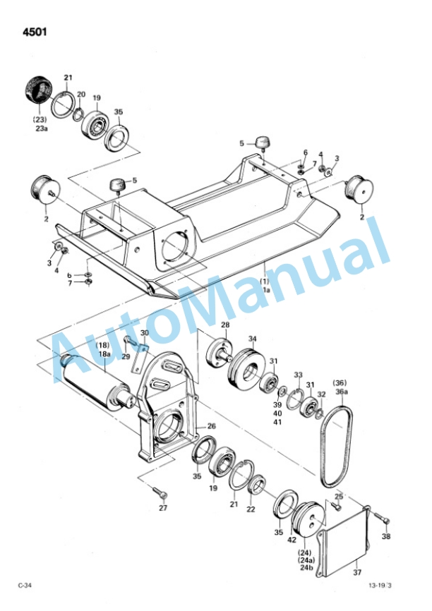 Bomag BP 13-29, BP 13-48, BP 19-48, BP 19-75 Vibration Plates Spare Parts Catalogue 00811800 GE-3