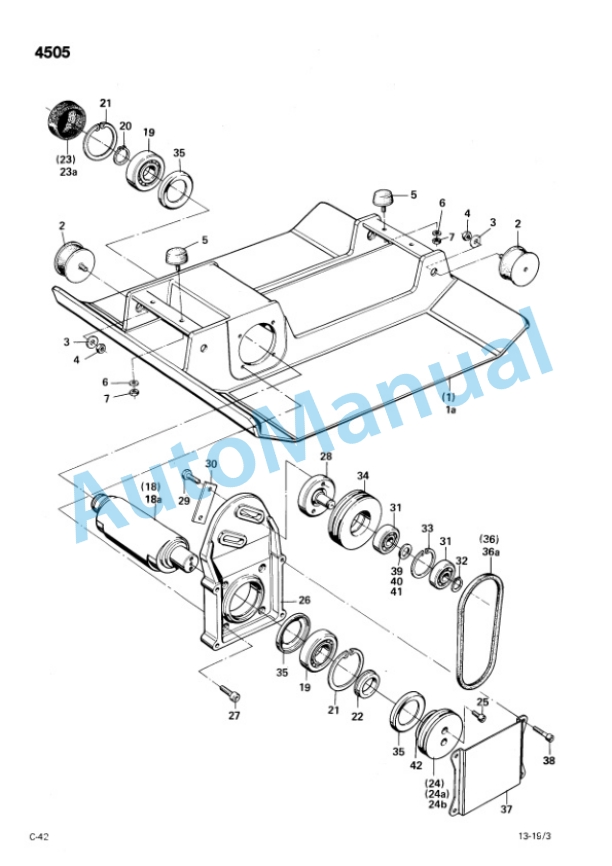 Bomag BP 13-29, BP 13-48, BP 19-48, BP 19-75 Vibration Plates Spare Parts Catalogue 00811801-4