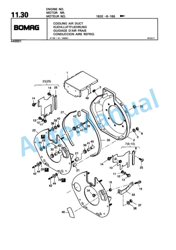 Bomag BP 15-45 D-2 Vibratory Plate Compactor Spare Parts Catalogue 00811824-2