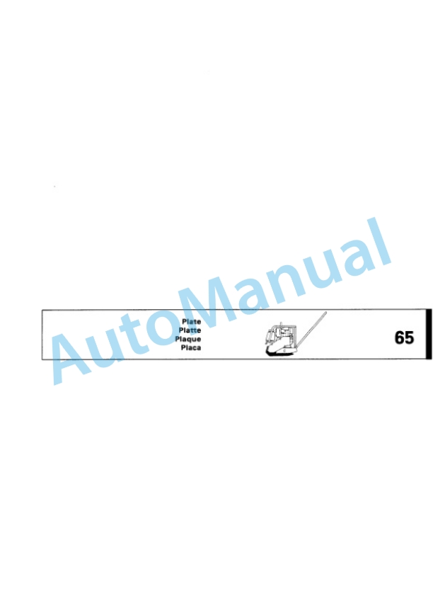 Bomag BP 15-45 D-2 Vibratory Plate Compactor Spare Parts Catalogue 00816413-4