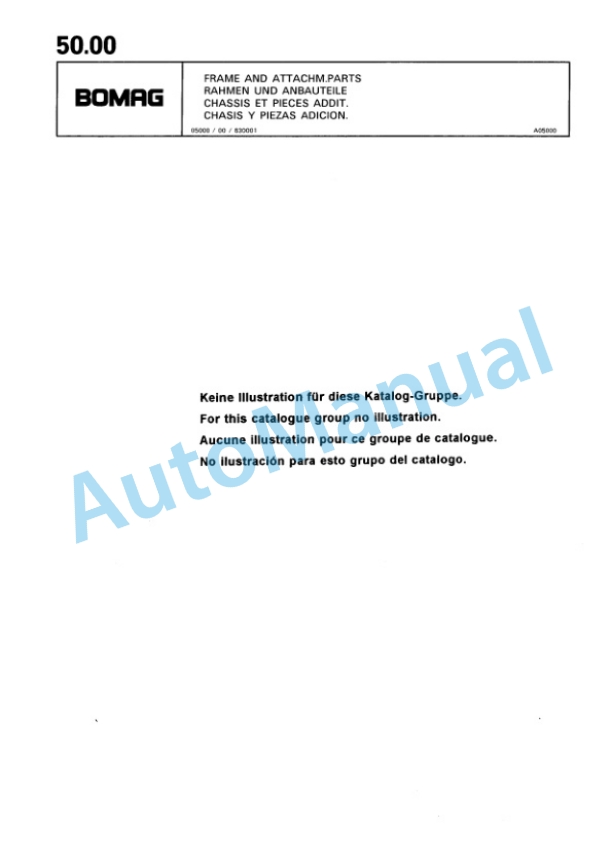 Bomag BP 15-45 D Vibratory Plate Compactor Spare Parts Catalogue 00811821-3