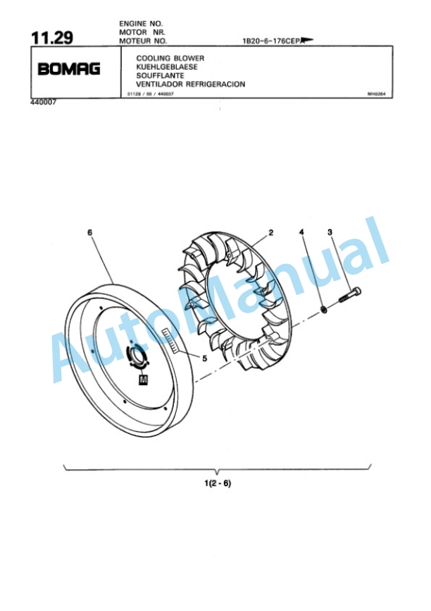 Bomag BP 18-45 D-2 Vibratory Plate Compactor Spare Parts Catalogue 00811430-2
