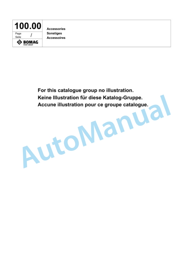 Bomag BP 23-48 Vibratory Plate Compactor Spare Parts Catalogue 00817423-5