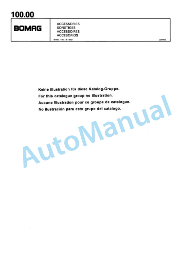 Bomag BP 23-48 Vibratory Plate Compactor Spare Parts Catalogue 00819919-4