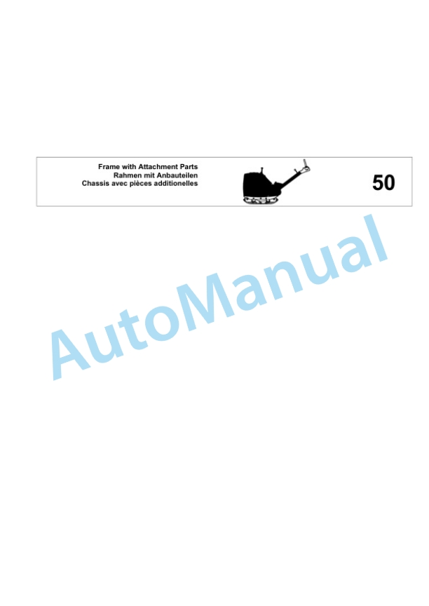 Bomag BPR 100-80 D Vibratory Plate Compactor Spare Parts Catalogue 00825793-2