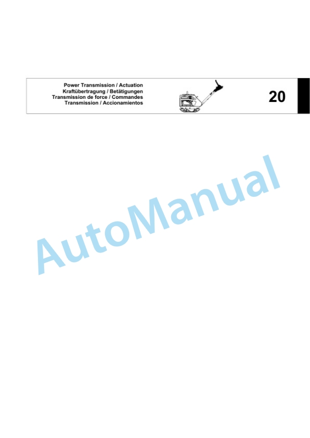 Bomag BPR 25-40 D Vibratory Plate Compactor Spare Parts Catalogue 00824305-2