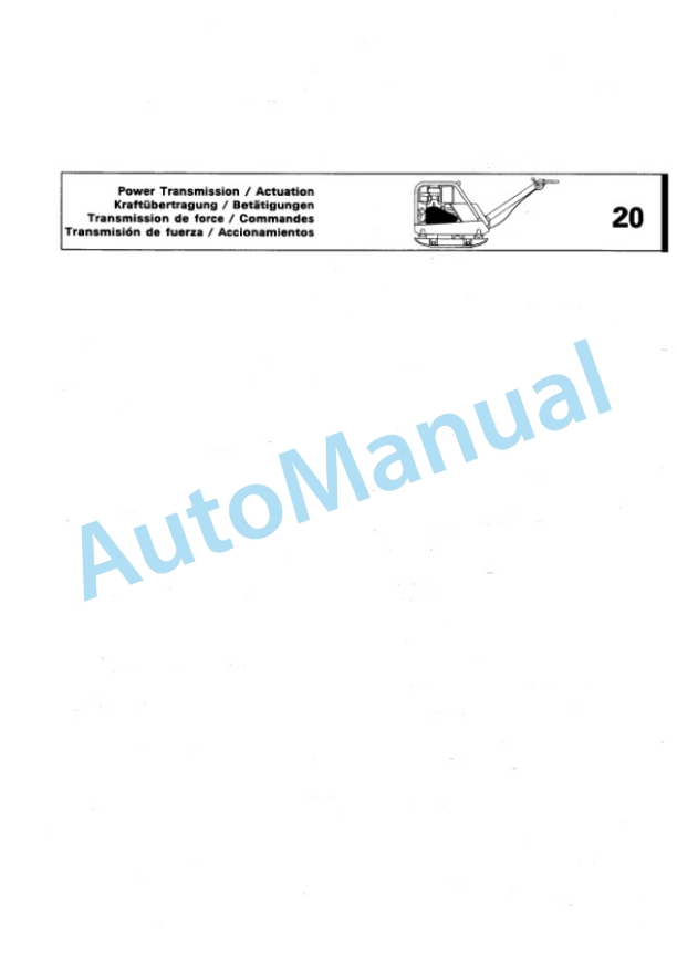 Bomag BPR 30-38-2, BPR 35-38-2 Vibratory Plate Compactor Spare Parts Catalogue 00810115-2