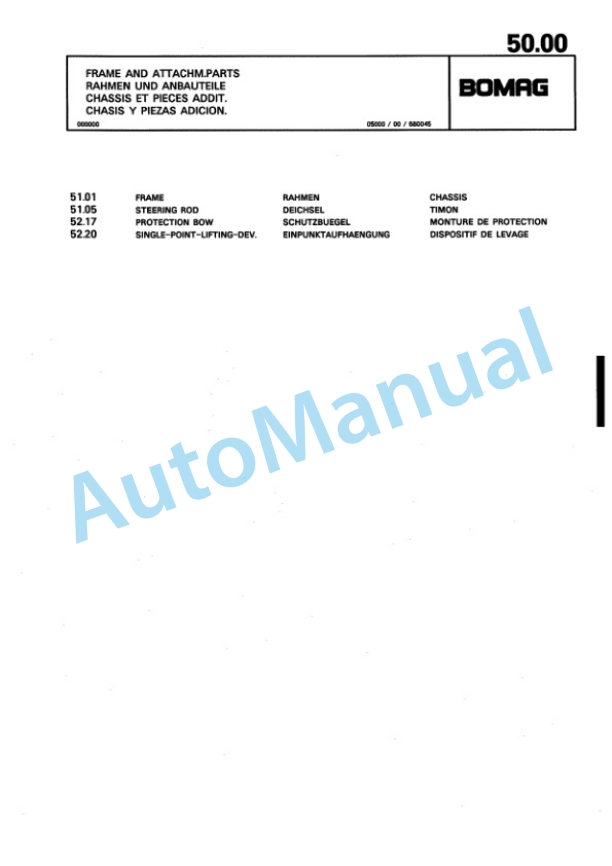 Bomag BPR 30-38 D-2, BPR 35-38 D-2 Vibratory Plate Compactor Spare Parts Catalogue 00810116-3