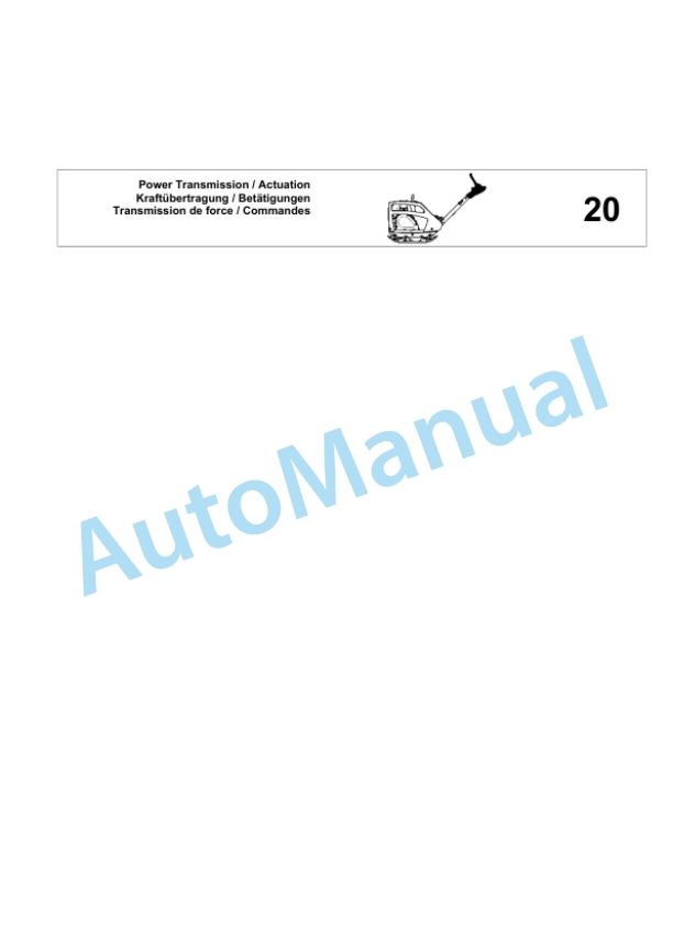 Bomag BPR 35-42 D-H Vibratory Plate Compactor Spare Parts Catalogue 00825527-2