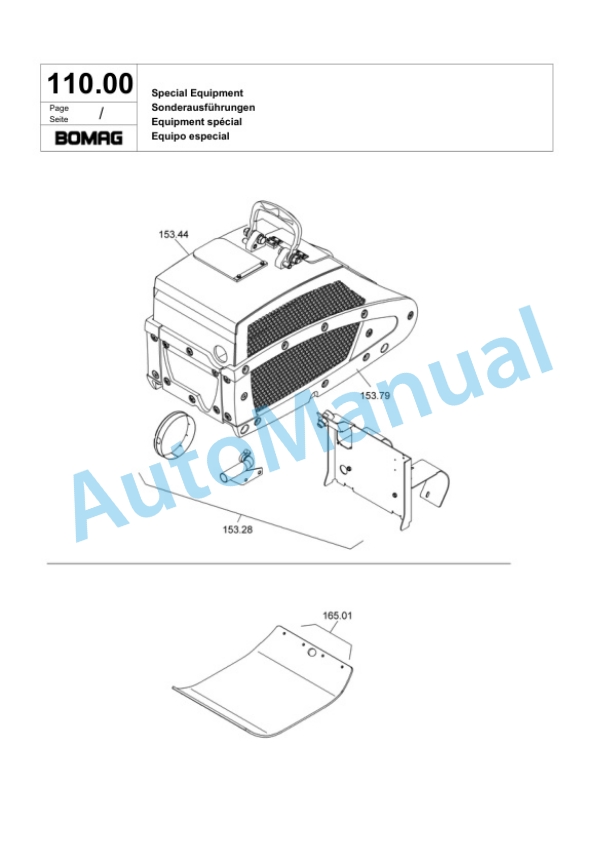 Bomag BPR 35-60 D-E Vibratory Plate Compactor Spare Parts Catalogue 00818763-5