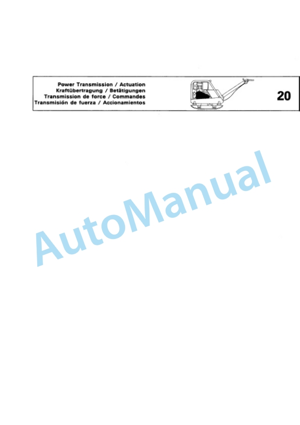 Bomag BPR 40-45 D-3, BPR 45-45 D-3 Vibratory Plate Compactor Spare Parts Catalogue 00811420-2