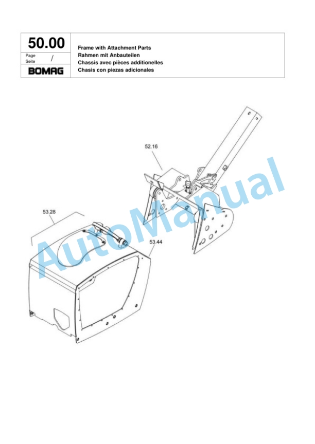 Bomag BPR 45-55 Vibratory Plate Compactor Spare Parts Catalogue 00818503-2