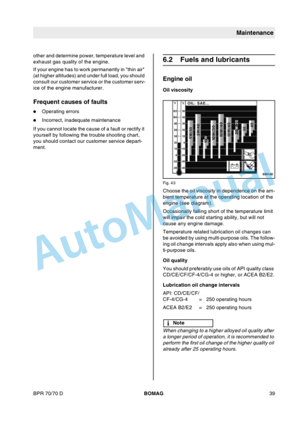 Bomag BPR 70-70 D Reversible Vibrating Plate Operating and Maintenance Instructions 00806761-2