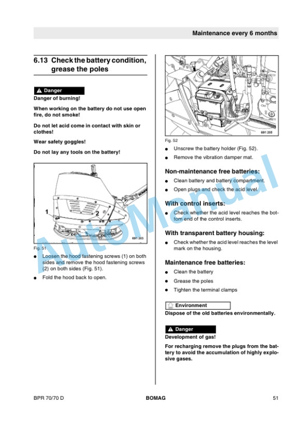 Bomag BPR 70-70 D Reversible Vibrating Plate Operating and Maintenance Instructions 00806761-3