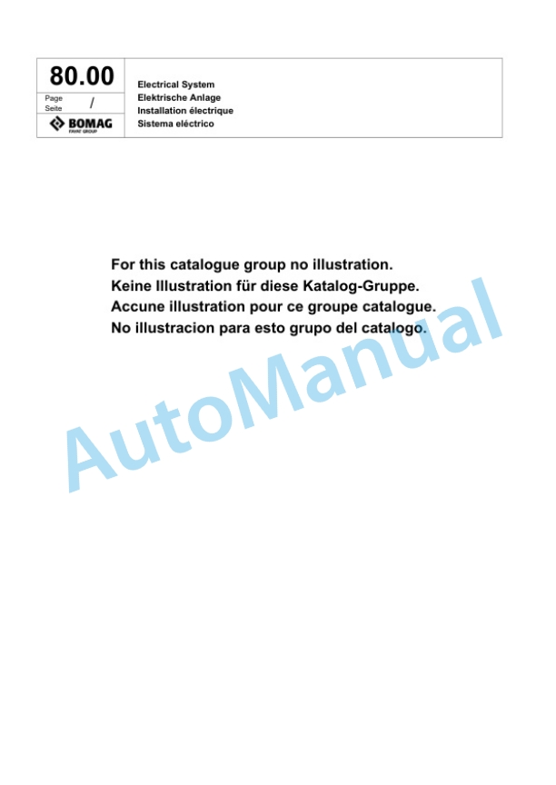 Bomag BPR 75-60 D-3 Vibratory Plate Compactor Spare Parts Catalogue 00818159-4