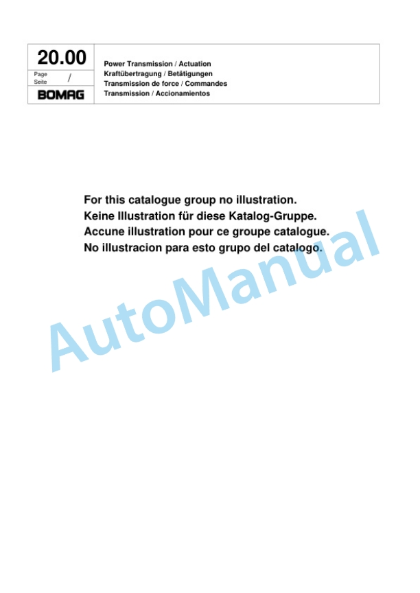 Bomag BPR 75-60 HD-3 Vibratory Plate Compactor Spare Parts Catalogue 00817448-2