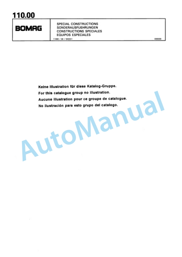 Bomag BT 58, BT 68 Vibratory Tamper Spare Parts Catalogue 00813217-5