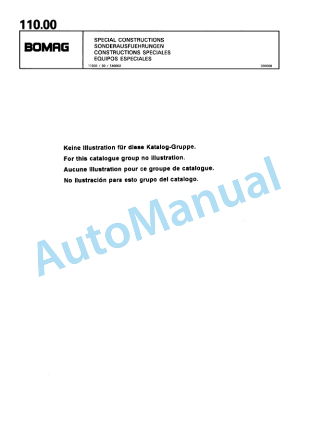 Bomag BT 58, BT 68 Vibratory Tamper Spare Parts Catalogue 00813219-5