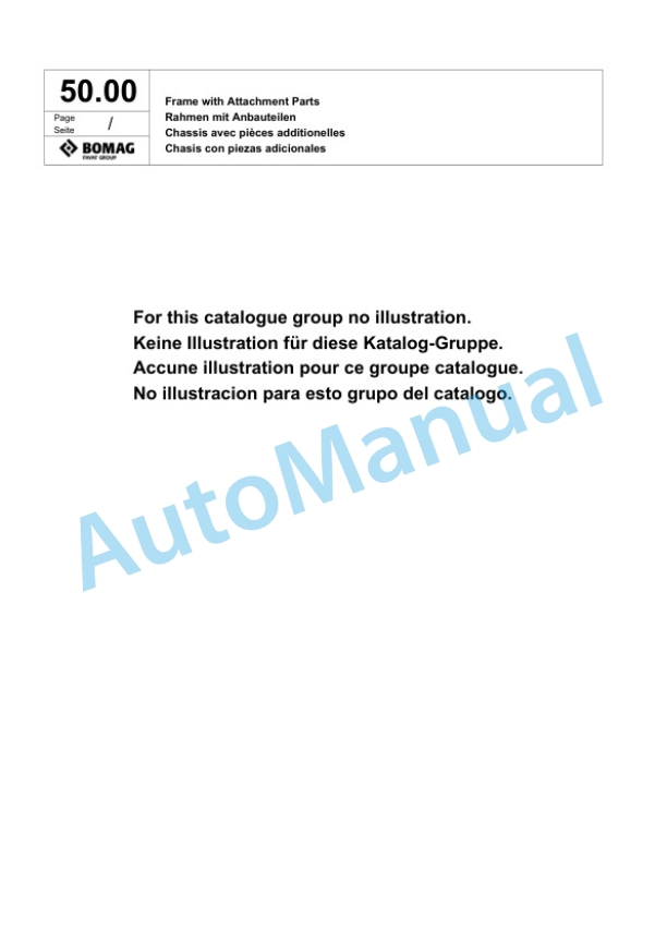 Bomag BT 60-4 Vibratory Tamper Spare Parts Catalogue 00818197-2